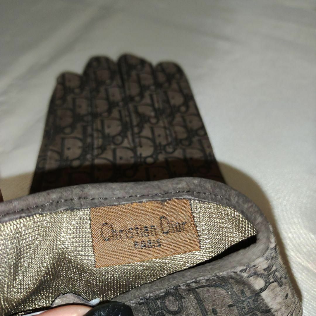 Christian Dior(クリスチャンディオール)の1890超美品　クリスチャンディオール　レザー手袋　М　希少　トロッター レディースのファッション小物(手袋)の商品写真