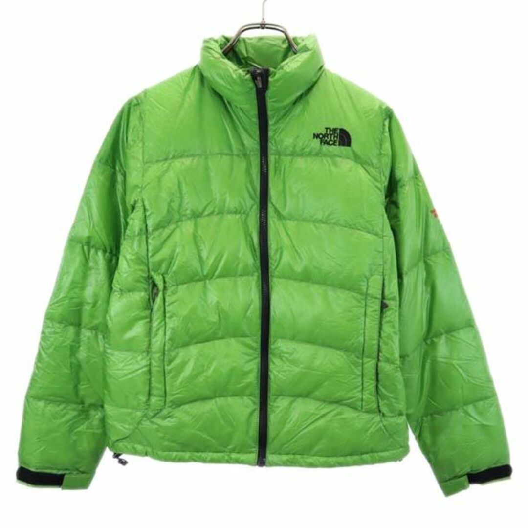 ノースフェイス アウトドア NDW18900 アコンカグア ダウンジャケット M グリーン THE NORTH FACE ロゴ レディース  【231023】48cm袖丈