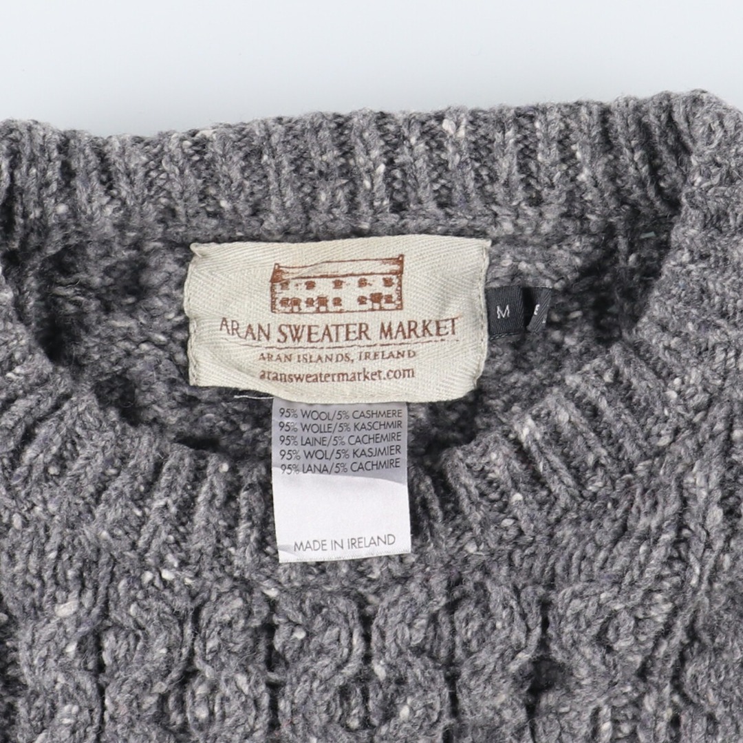 古着 ARAN SWEATER MARKET フィッシャーマン アランニットセーター メンズL /eaa365434