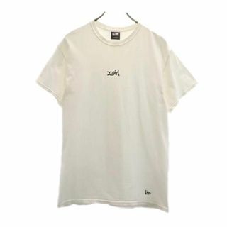 エックスガール(X-girl)のエックスガール ニューエラ コラボ ロゴプリント 半袖 ビッグシルエット Tシャツ M ホワイト X-girl NEW ERA レディース 古着 【231023】 メール便可(Tシャツ(半袖/袖なし))