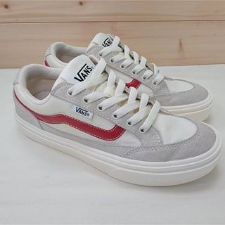 ヴァンズ(VANS)のバンズ ファルケン クリーム/レッド 23cm(スニーカー)