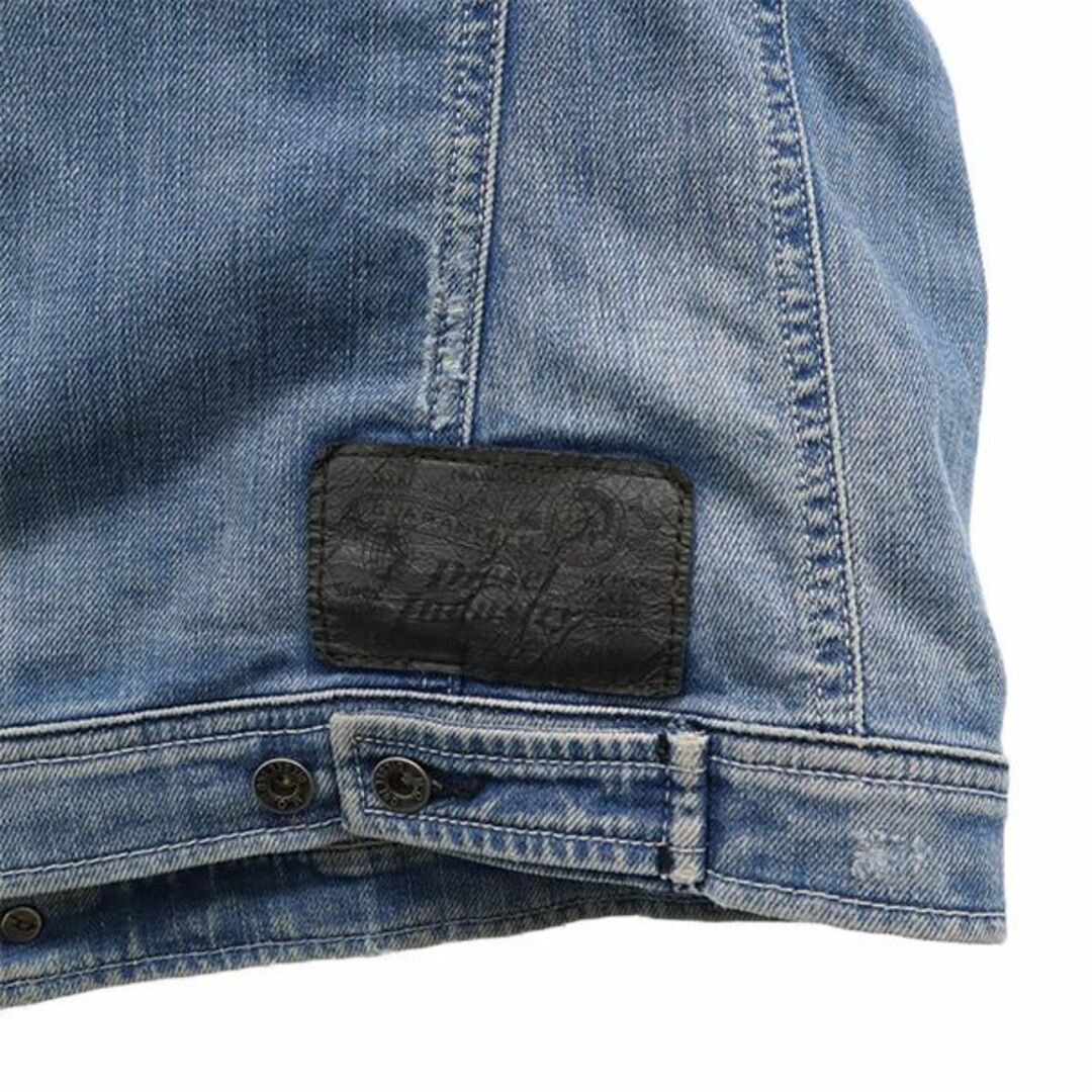 DIESEL(ディーゼル)のディーゼル デニムジャケット XL ブルー DIESEL ジージャン メンズ 古着 【231023】 メンズのジャケット/アウター(Gジャン/デニムジャケット)の商品写真