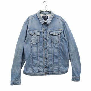 ディーゼル(DIESEL)のディーゼル デニムジャケット XL ブルー DIESEL ジージャン メンズ 古着 【231023】(Gジャン/デニムジャケット)