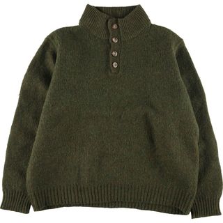 エルエルビーン(L.L.Bean)の古着 エルエルビーン L.L.Bean ウールニットハーフボタンセーター メンズM /eaa365401(ニット/セーター)