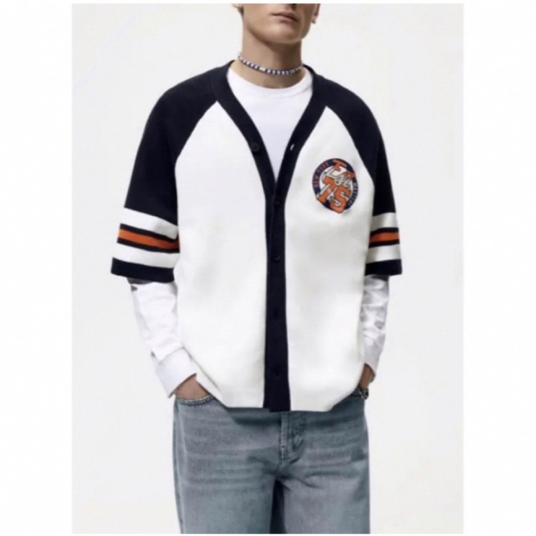 ZARA - 送料無料 新品 ZARA ベースボール ニット シャツ Lの通販 ZARA - 送料無料 新品 ZARA ベースボール ニット シャツ Lの通販