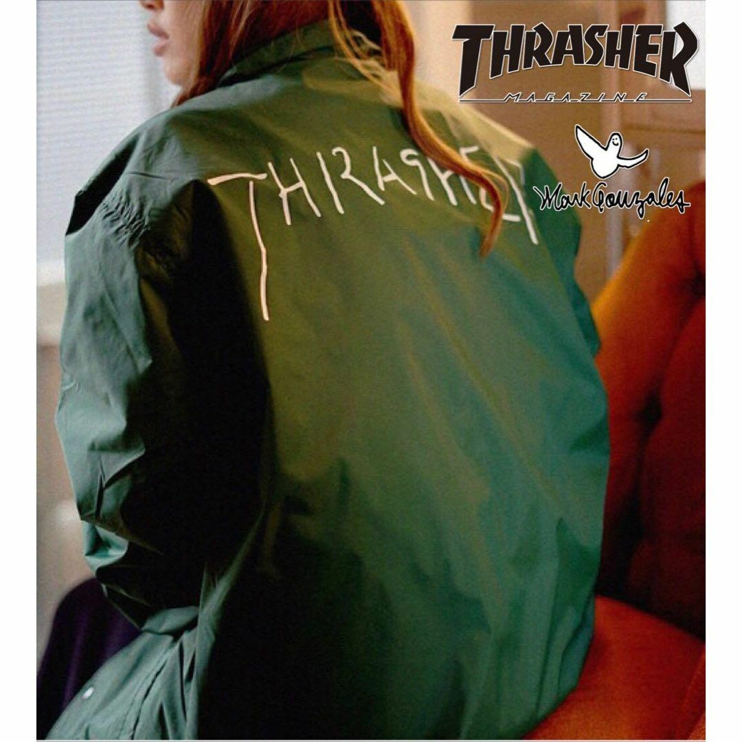 【送料無料】THRASHER GONZ COACH JKT MAGLOGO Mbullurato