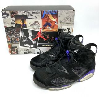 ナイキ(NIKE)の★NIKE ナイキ AIR JORDAN 6 RETRO NRG エアジョーダン 6 レトロ カウ ファー スニーカー AR2257-005 ブラック size26.5cm(スニーカー)