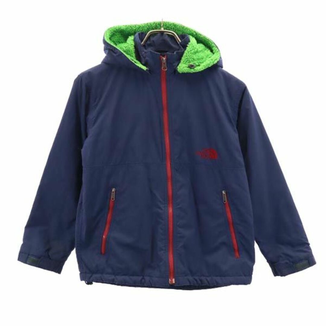 ザノースフェイス NPJ71211 長袖 アウトドア ナイロンジャケット 140 ネイビー THE NORTH FACE フード 裏起毛 キッズ  【231023】