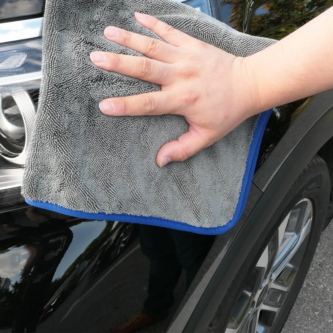 SHSCLY マイクロファイバー洗車タオル 超吸水クリーニング拭き上げ専用ドライ