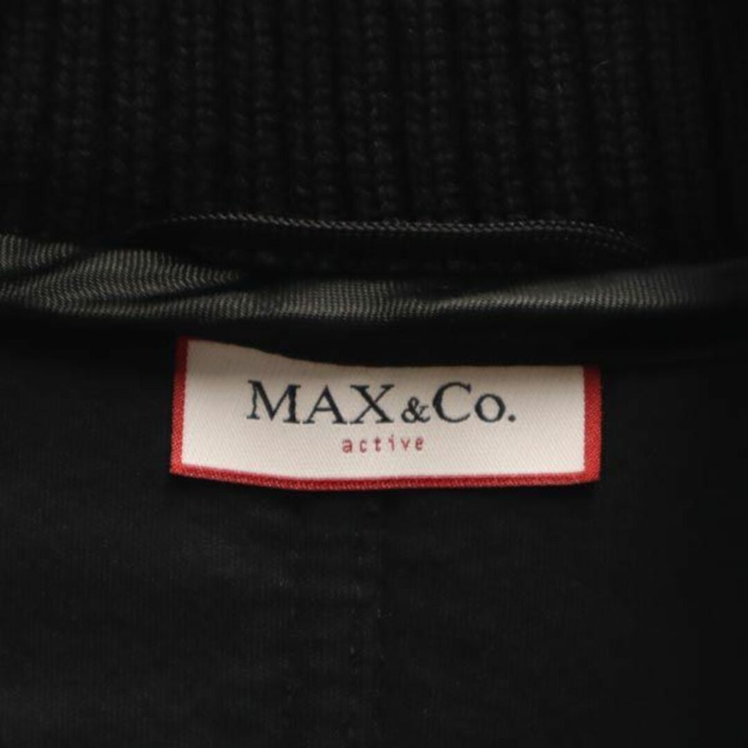 マックスアンドコー イタリア製 長袖 ウールブレンド スタンドカラー コート 40 ブラック MAX&CO レディース  【231023】 6