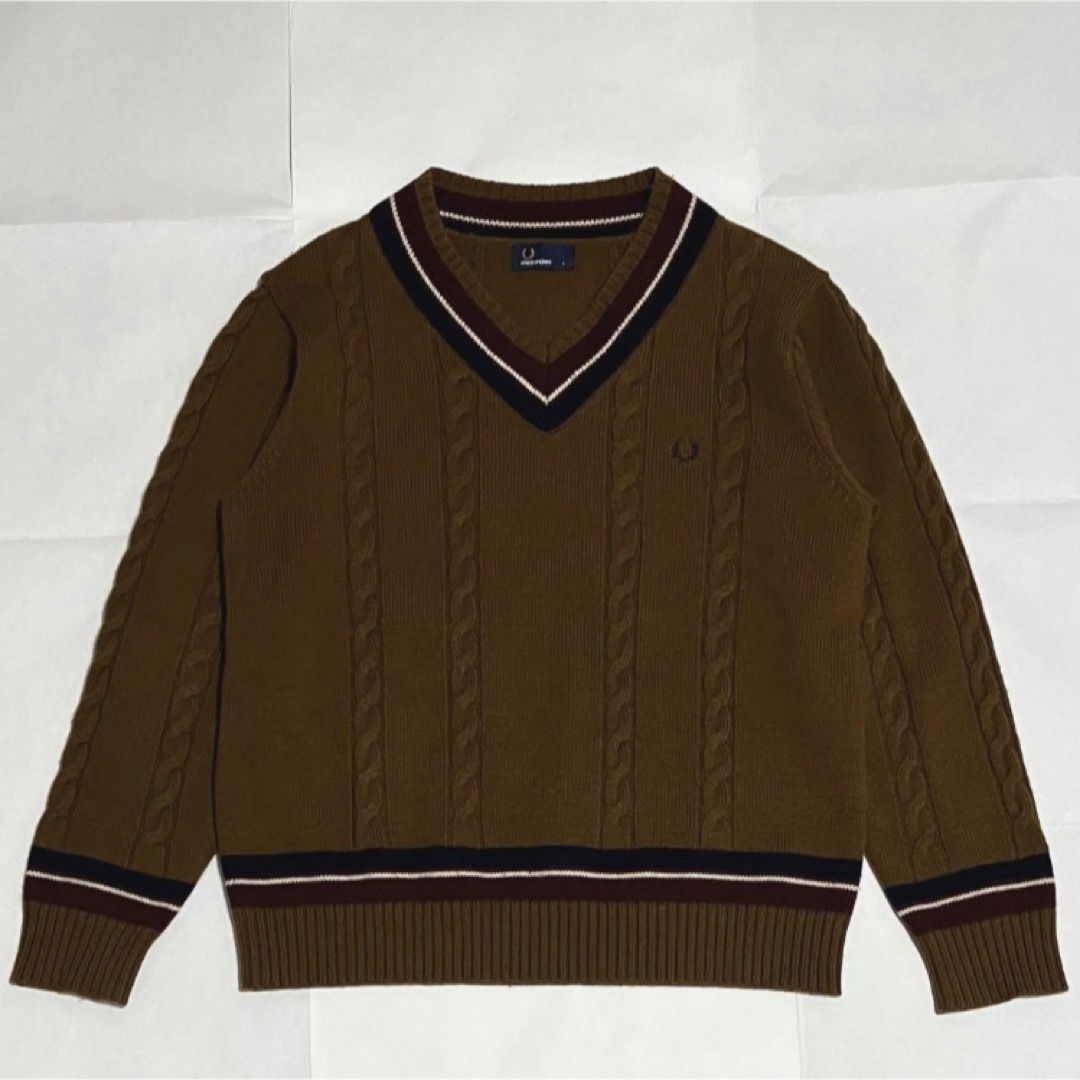 FRED PERRY - FRED PERRY フレッドペリー チルデンニット Vネック ...