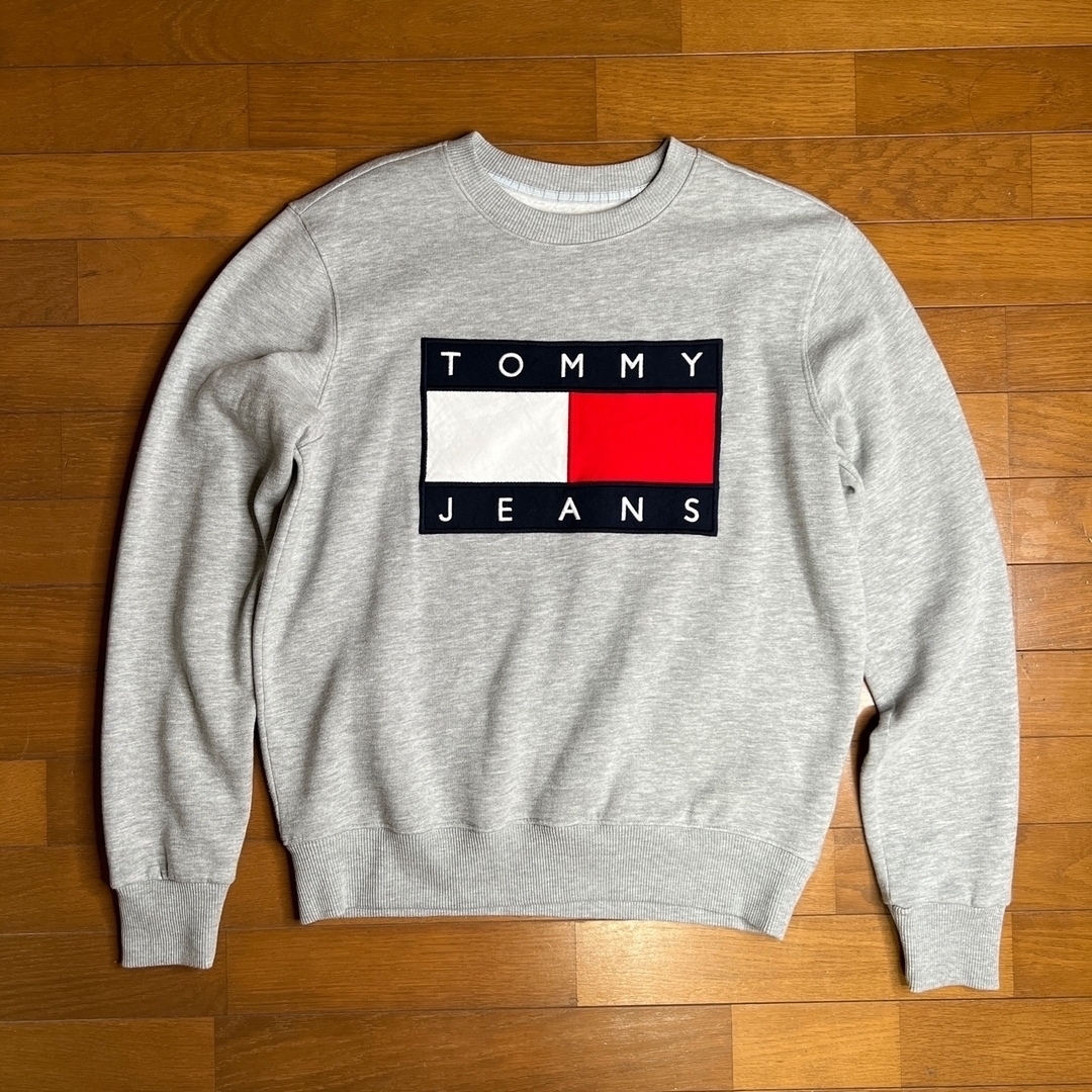 tommy jeans トミージーンズ スウェットトレーナー メンズ M 裏起毛 | フリマアプリ ラクマ