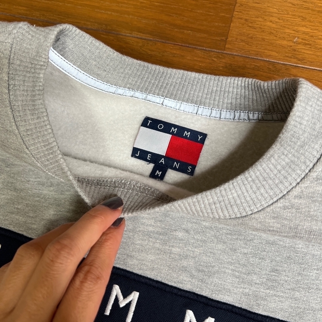 TOMMY JEANS(トミージーンズ)のtommy jeans トミージーンズ スウェットトレーナー メンズ M 裏起毛 メンズのトップス(スウェット)の商品写真