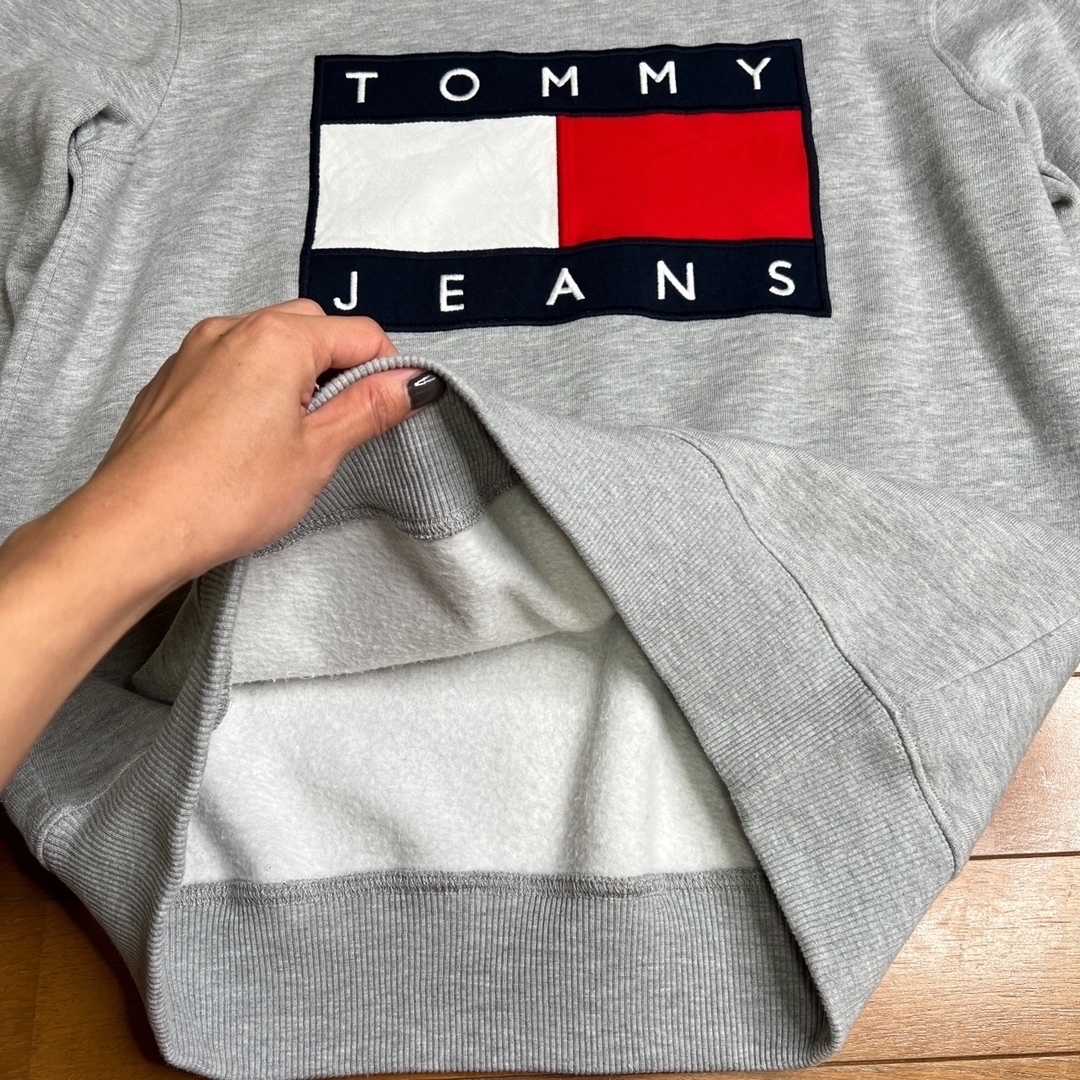 TOMMY JEANS(トミージーンズ)のtommy jeans トミージーンズ スウェットトレーナー メンズ M 裏起毛 メンズのトップス(スウェット)の商品写真