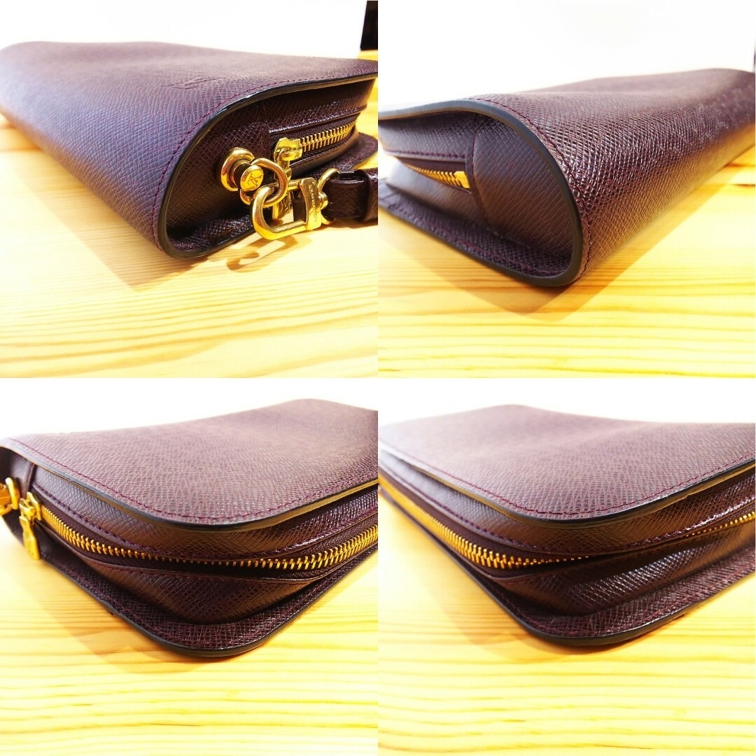 ルイヴィトン タイガ バイカル セカンドバッグ クラッチバッグ アカジュー 美品 LOUIS VUITTON セカンドバッグ バイカル タイガ アカジュー