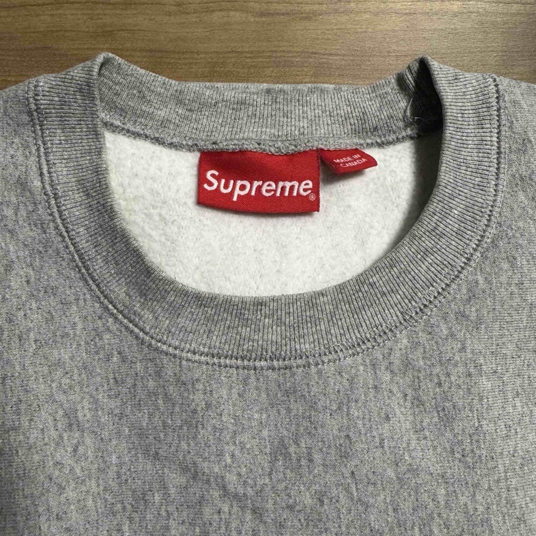 supreme box logo crew neck ヘザーグレー　Mサイズ 6