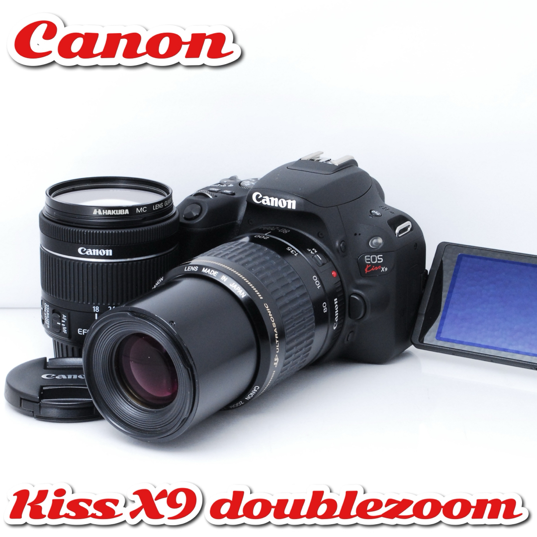 Canon - ✨極美品✨キャノン Kiss X9 ダブルズーム❤️Wi-fi & 自撮り