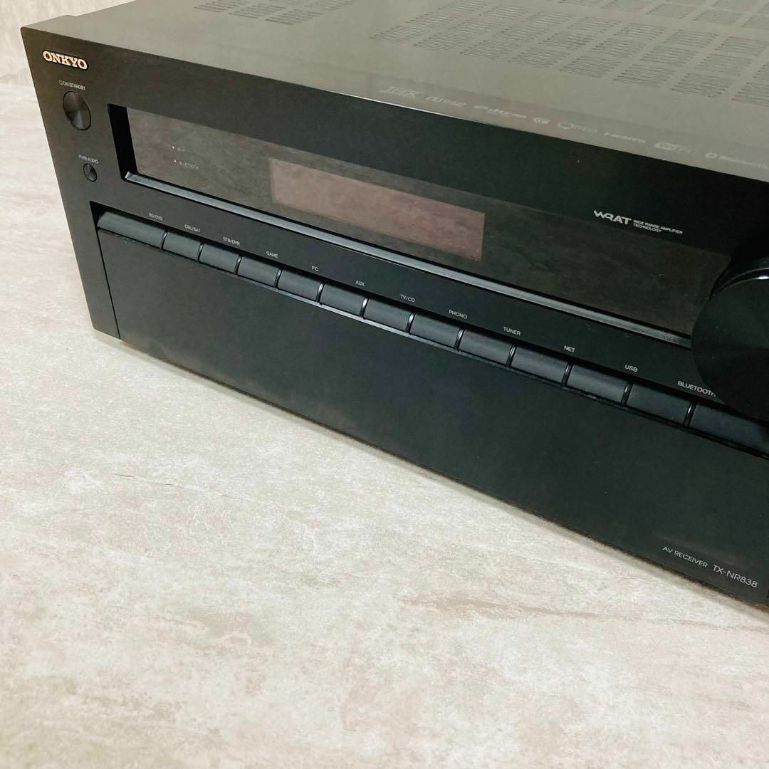 【美品】ONKYO オンキョー TX-NR838(B) AVアンプ ブラック