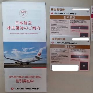 ジャル(ニホンコウクウ)(JAL(日本航空))のJAL 株主優待券2枚＋旅行割引券(冊子)  1冊(その他)