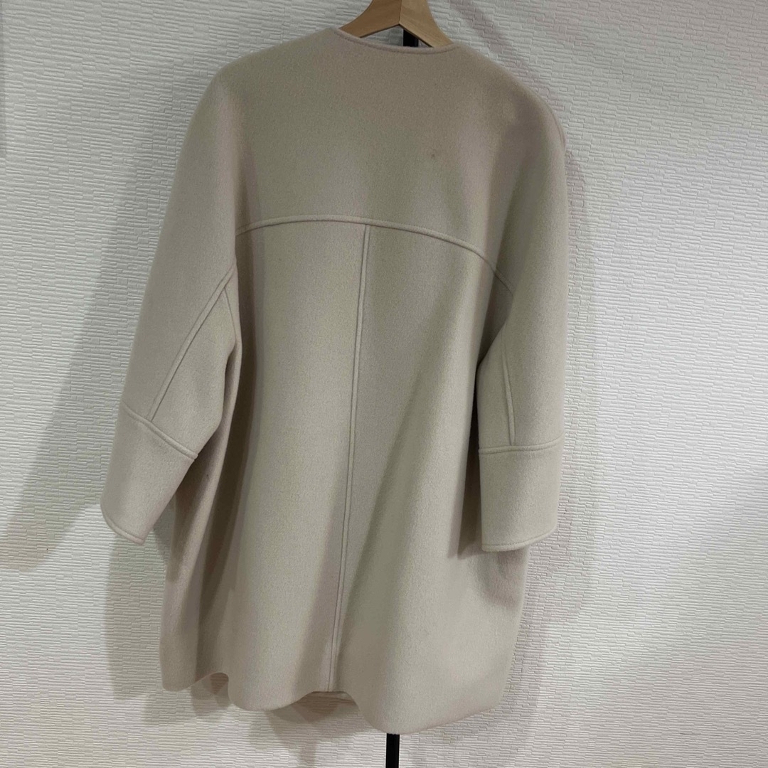 yori ウールノーカラーコート レディースのジャケット/アウター(ロングコート)の商品写真