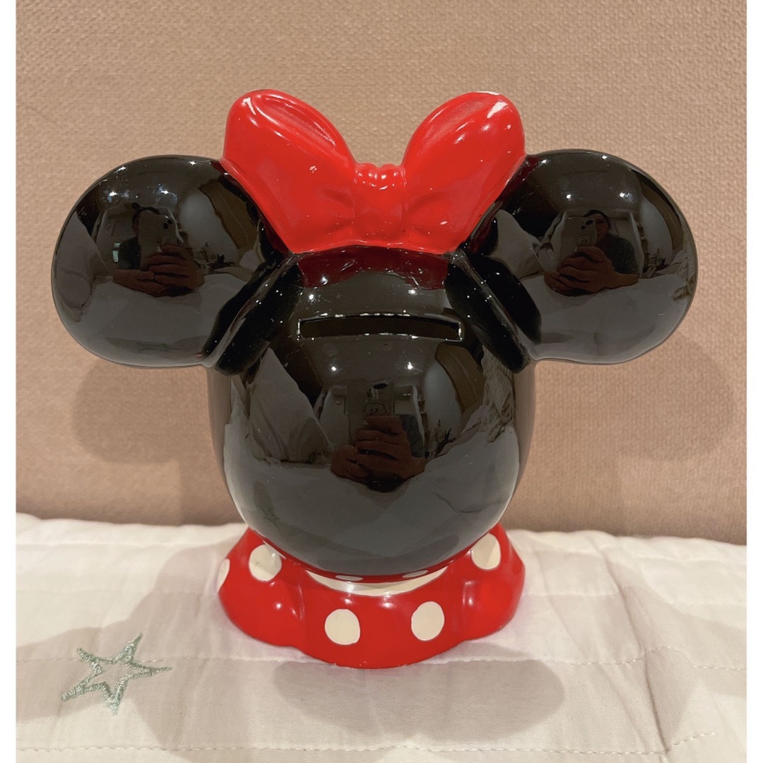 Disney(ディズニー)の【レア】ディズニーランド限定 ミニー貯金箱 エンタメ/ホビーのおもちゃ/ぬいぐるみ(キャラクターグッズ)の商品写真