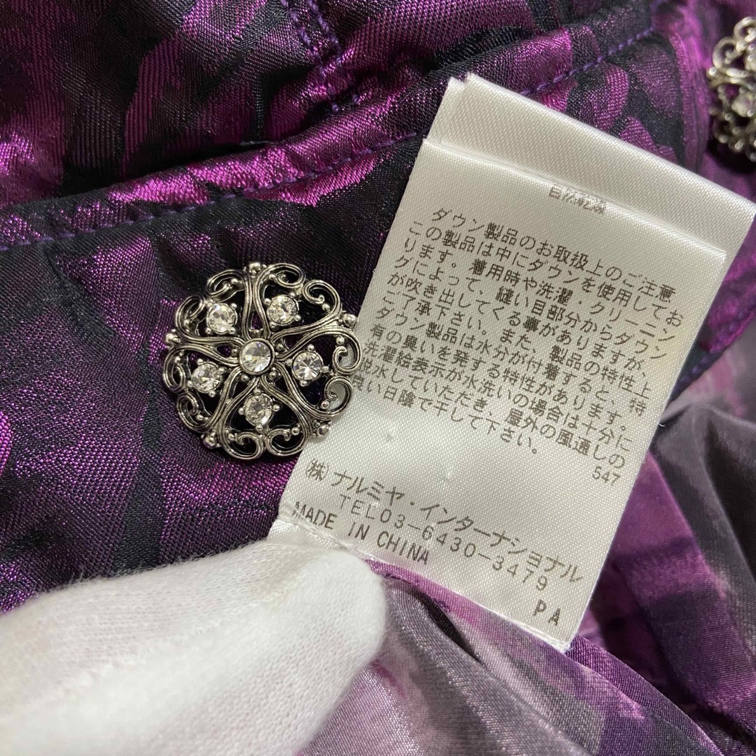 ANNA SUI mini(アナスイミニ)の୨୧ ANMA SUI MINI アナスイ フラワーダウンコート キッズ 130 キッズ/ベビー/マタニティのキッズ服女の子用(90cm~)(コート)の商品写真