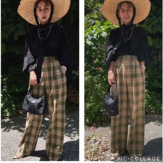 アメリヴィンテージ(Ameri VINTAGE)のameri vintage 2tuck straight pants(カジュアルパンツ)