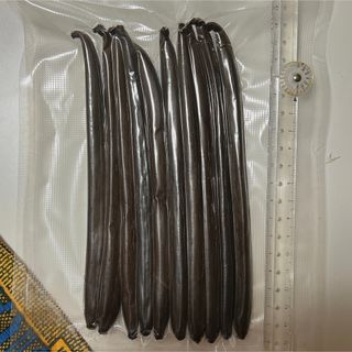 【約17〜18cm、10〜15g！】バニラビーンズ10本マダガスカル産Aグレード(菓子/デザート)