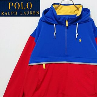 ポロ ゴルフ プルオーバー フリース ジャケット ハーフジップ ロゴ 黒 2XL