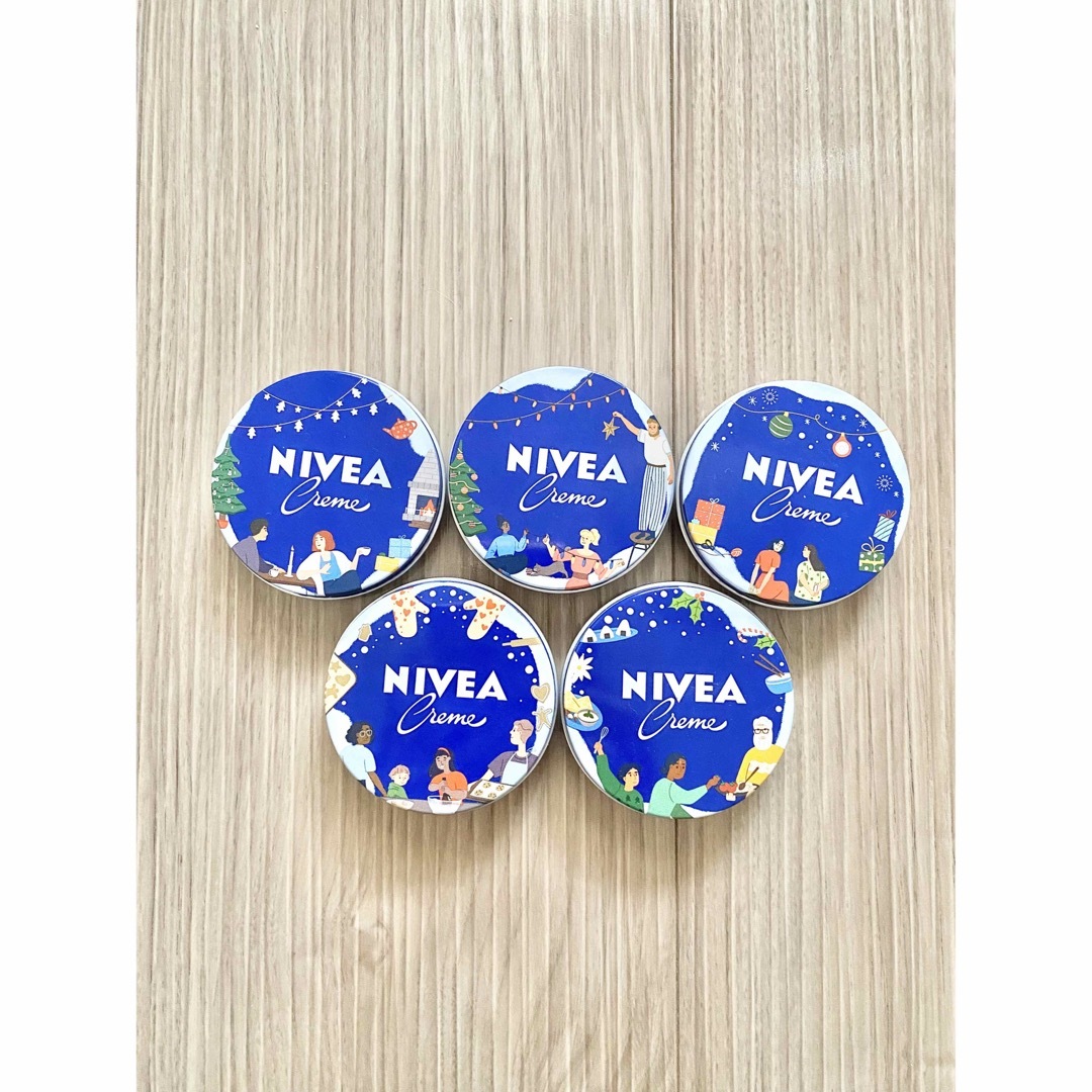 ニベア(ニベア)の新品 NIVEA ニベア ドイツ ヨーロッパ クリスマス 限定 青缶 クリーム コスメ/美容のボディケア(ボディクリーム)の商品写真