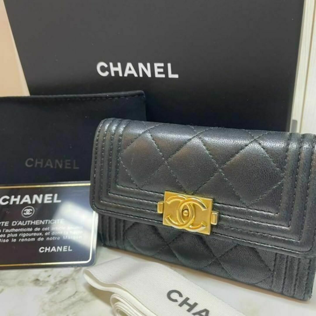 【正規品・美品】CHANEL ボーイシャネル カードケース コインケース 名刺