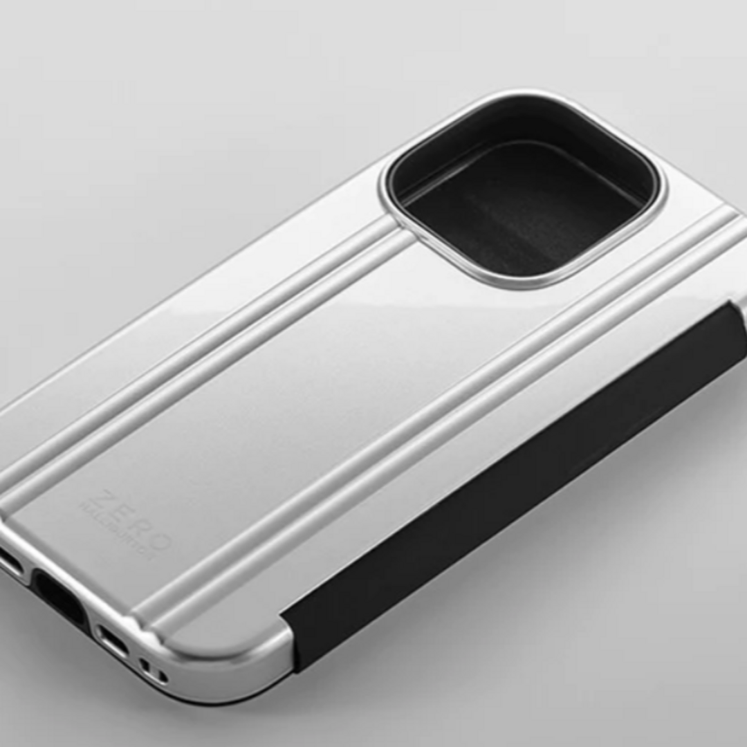 ZERO HALLIBURTON(ゼロハリバートン)のゼロハリバートン iPhone用ケース 新品未使用 手帳型 カード収納可能 スマホ/家電/カメラのスマホアクセサリー(iPhoneケース)の商品写真
