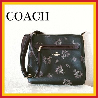 コーチ(COACH)の北電子様専用【未使用】COACH コーチ ショルダーバッグ 人気の花 ブーケ柄(ショルダーバッグ)