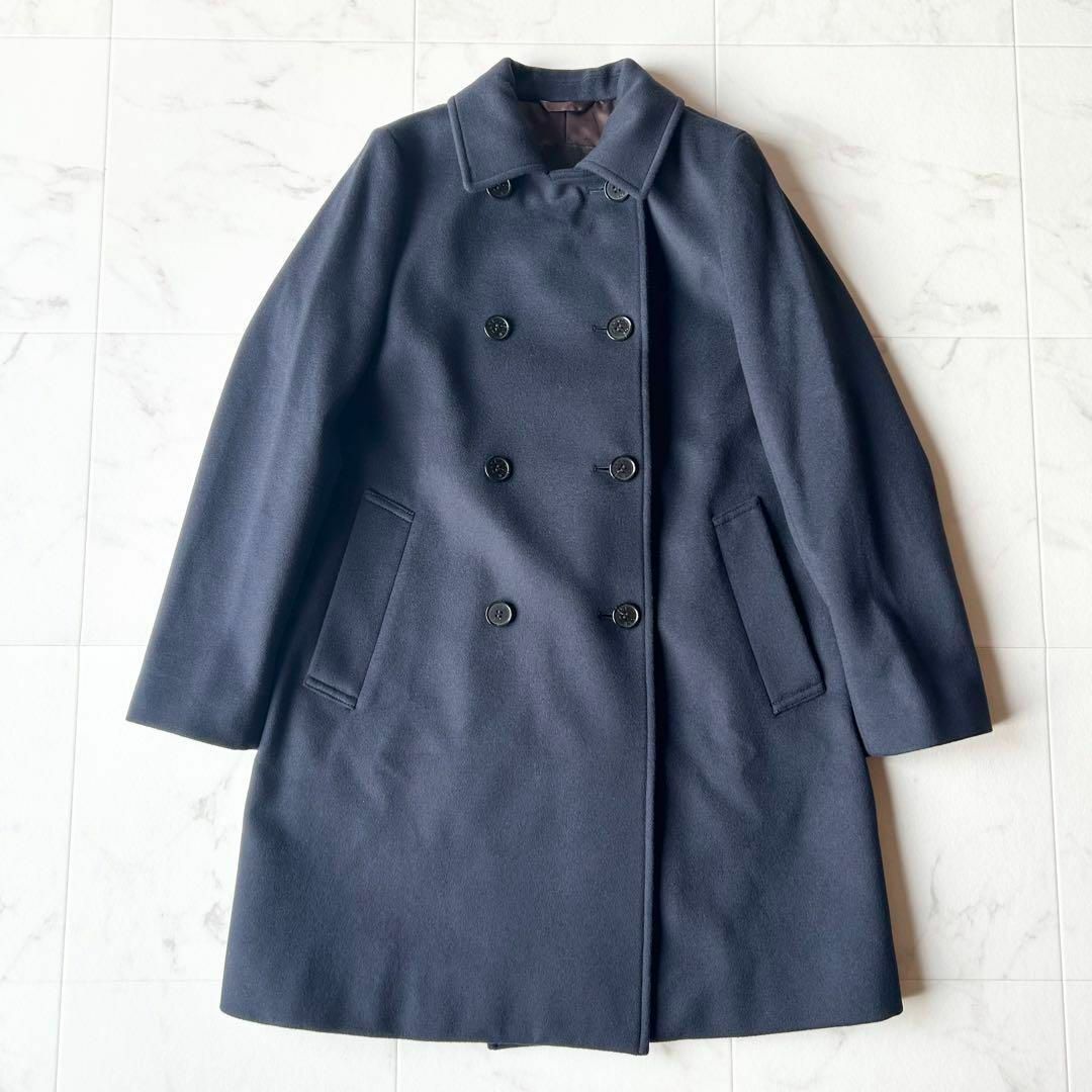 MACKINTOSH - 【美品】MACKINTOSH カシミヤ混ピーコート ネイビー 38の