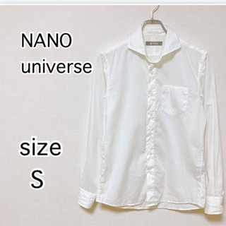 ナノユニバース(nano・universe)の[nano univers]ナノユニバース　メンズ　長袖　ホワイト　シャツ(シャツ)