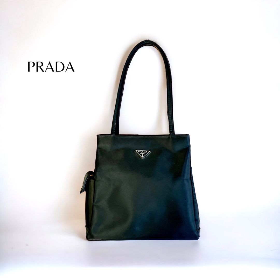 PRADA(プラダ)のPRADA プラダ  ハンドバッグ ナイロン ブラック レディースのバッグ(ハンドバッグ)の商品写真