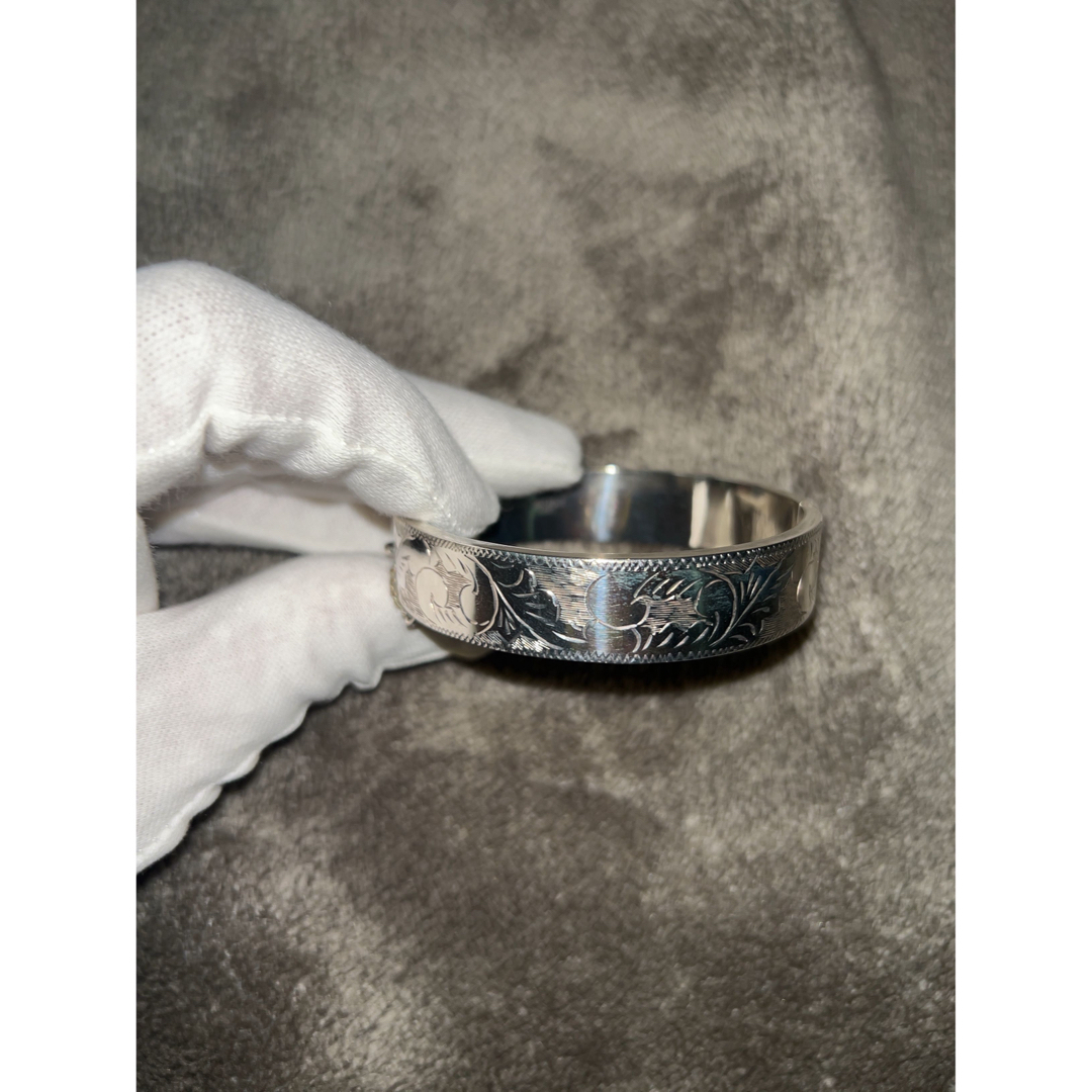 70-80 Vtg British Sterling Silver Bangleメンズ