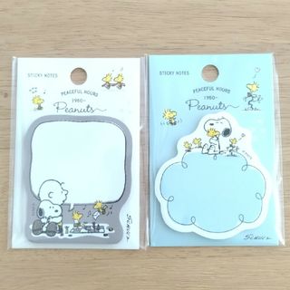 スヌーピー(SNOOPY)のPEANUTS SNOOPY 付箋２点セット 日本ホールマーク(ノート/メモ帳/ふせん)