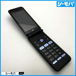 キョウセラ(京セラ)の1000 GRATINA KYF37 中古 auガラケーネイビーブラック(携帯電話本体)