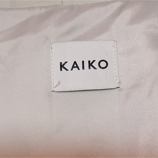 kaiko パデットダウンジャケット　ホワイト　グレー　サイズ3