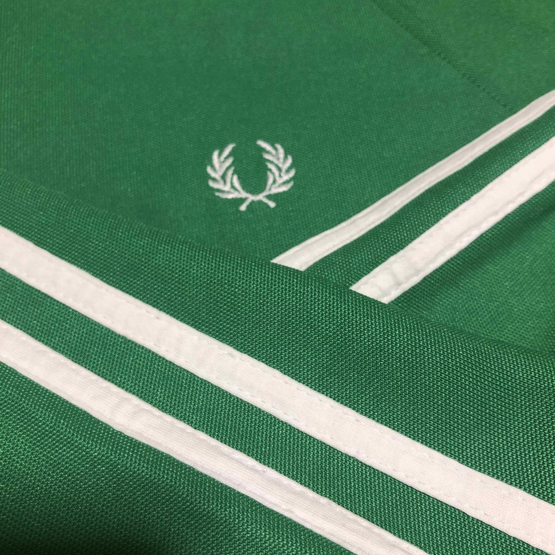 Fred Perry⭐️トラックジャケット M 刺繍白月桂樹 ポルトガル製 緑白