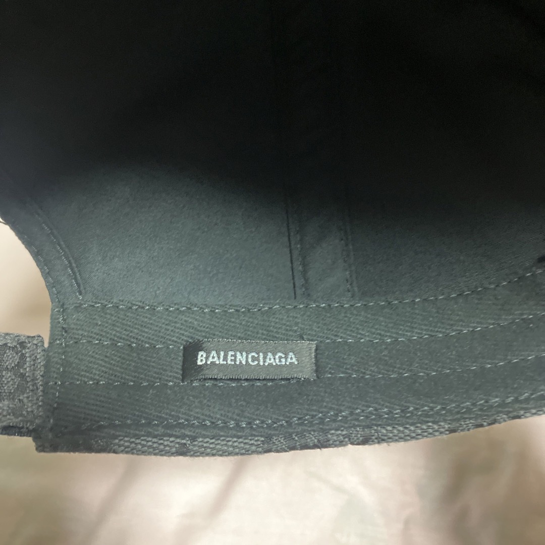 Balenciaga(バレンシアガ)のバレンシアガ × グッチ キャップ L ハッカープロジェクト GUCCI 黒 メンズの帽子(キャップ)の商品写真