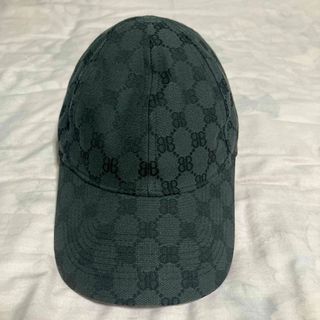 バレンシアガ(Balenciaga)のバレンシアガ × グッチ キャップ L ハッカープロジェクト GUCCI 黒(キャップ)