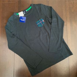 ミキハウス(mikihouse)の新品 ミキハウス ブラックベア ブラックウォッチポケット ロンT 140(Tシャツ/カットソー)