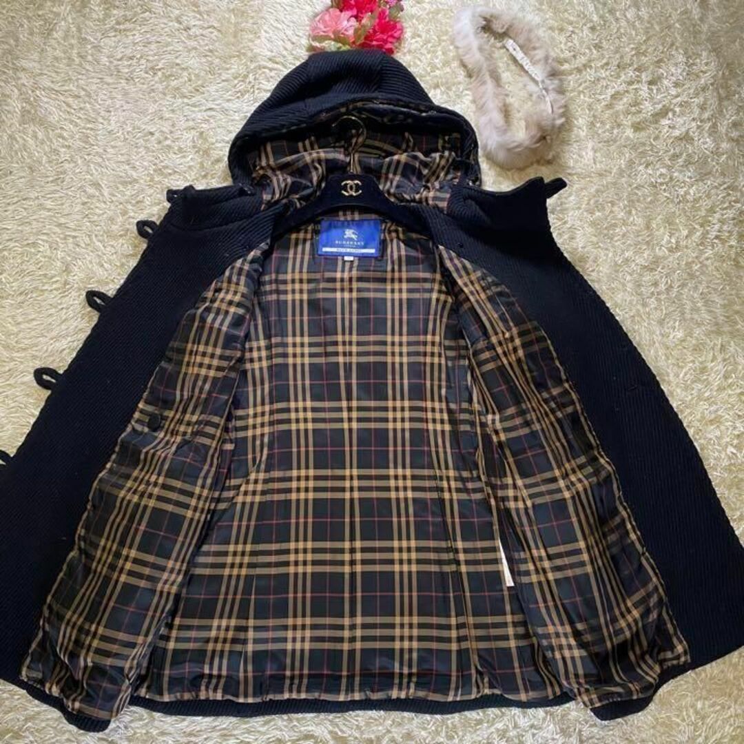 【美品】バーバリーブルーレーベル ウールコート Aライン 三陽商会 正規品