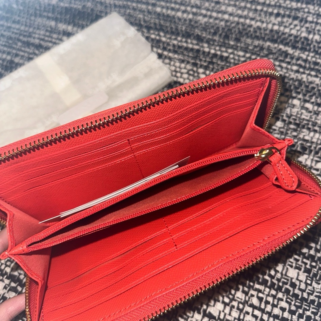 COACH - 【新品・未使用】 COACH コーチ 茶色 オレンジ 長財布