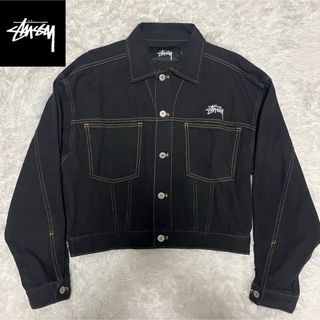 STUSSY - 【STUSSY 】ステューシー ブラックデニムジャケットの通販 by ...