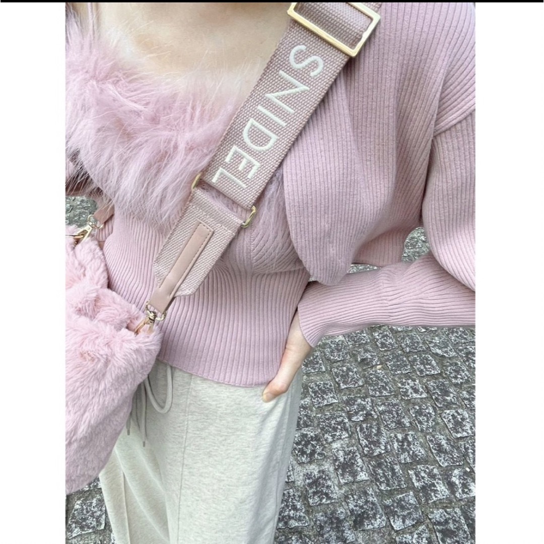 SNIDEL - SNIDEL 【WEB限定】エコファーキャミ&カーディガンSET PNK /F