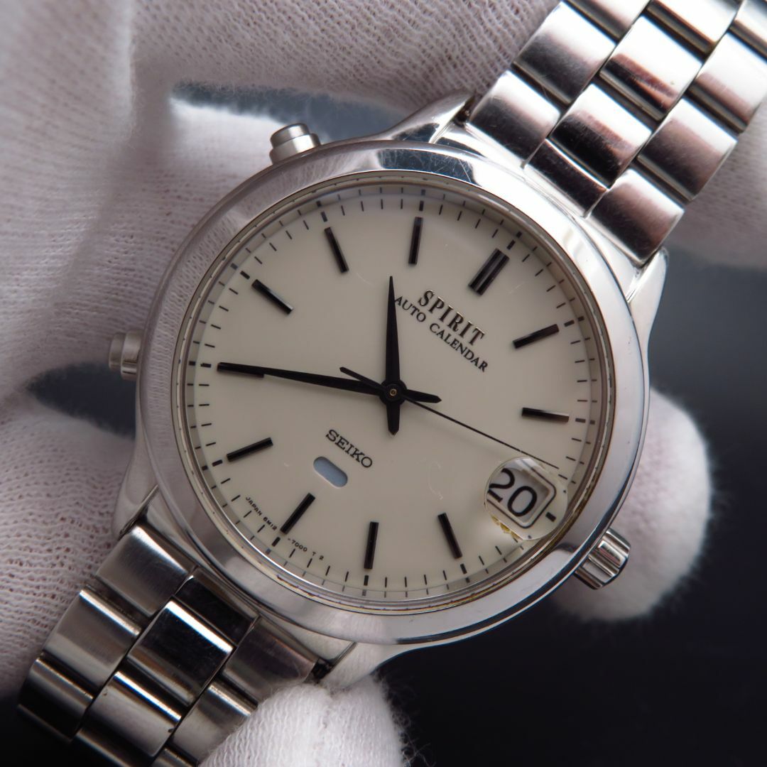 SEIKO - SEIKO SPIRIT AUTO CALENDAR 腕時計 オートカレンダーの SEIKO - SEIKO SPIRIT AUTO CALENDAR 腕時計 オートカレンダーの