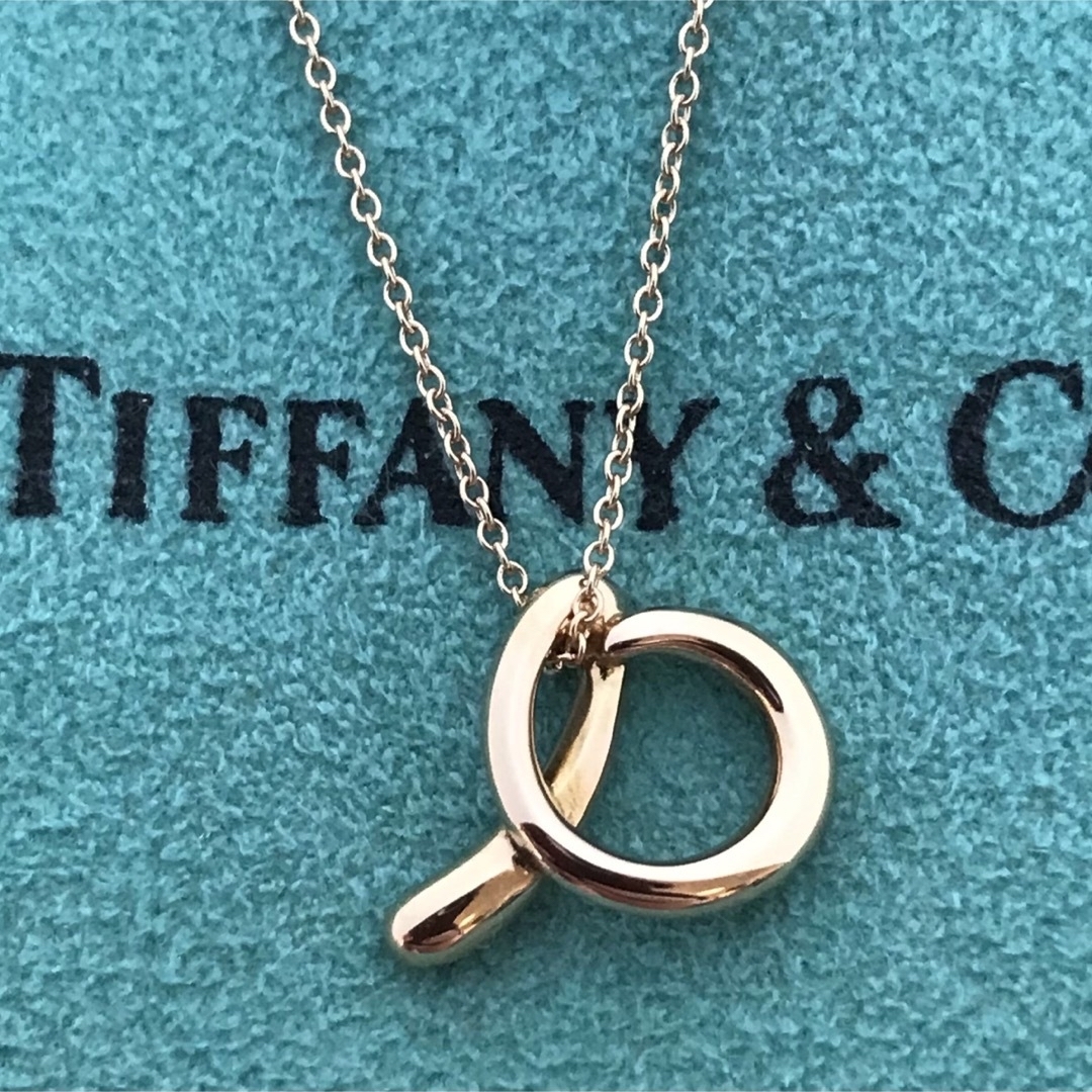 Tiffany & Co.(ティファニー)のTiffany K18PG イニシャルa ネックレス美品 レディースのアクセサリー(ネックレス)の商品写真